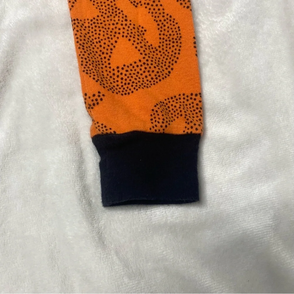 Carter’s Orange and Black Halloween Jack-o-lantern 100% Snug Fit Cotton Pajamas
